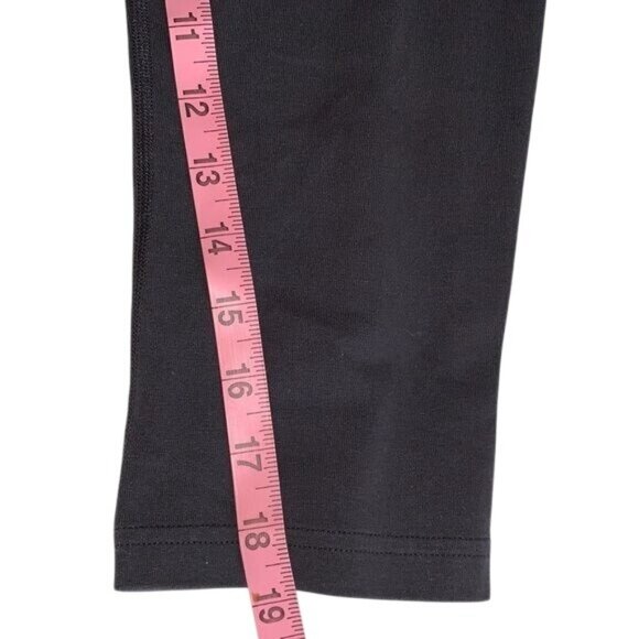 Nike Dri-Fit Black Cropped Leggings S Moisture-Wicking Stretch Athletic Pants - Picture 5 of 7